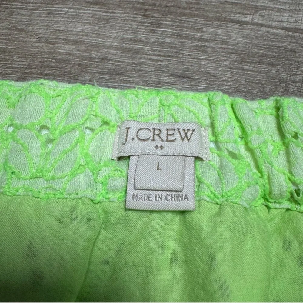 JCREW Cotton Blend Lace Skirt Size Large